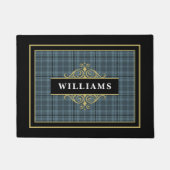 Elegant Windows Plaid Gold Embleem Deurmat (Voorkant)