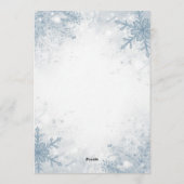 Elegant Winter 30th Birthday Invitation – Icy Snow (Dos)