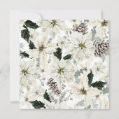 Elegant Winter Bloemen Vrijgezellenfeest Kaart (Achterkant)