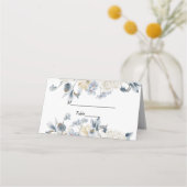 Elegant Winter Blue en White Flowers (Voorkant)