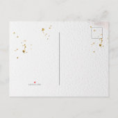 Elegant Winter Blue en White Flowers Invitation P Uitnodiging Briefkaart (Achterkant)