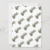 Elegant Winter Botanical Wedding Invitation  (Dos)