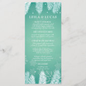 Elegant Winter Bruiloft Menu (Voorkant)