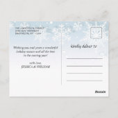 Elegant Winter Country Land Kerstgroet Briefkaart (Achterkant)