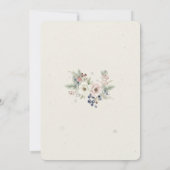 Elegant Winter Floral Wedding Invitation (Dos)