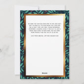 Elegant Winter Foliage Custom Arch Feestdagenkaart (Achterkant)