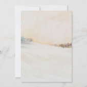 Elegant Winter Forest Bridal Shower Invitation Kaart (Achterkant)