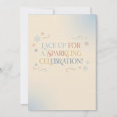 Elegant Winter Ice Skating Birthday Invitation  (Dos)
