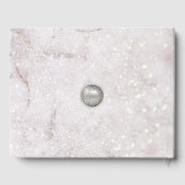 Elegant Winter Kerstmis Bruiloft Gastenboek (Achterkant)