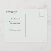 Elegant Winter Kerstroins Feestdagenkaart (Achterkant)