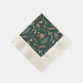 Elegant Winter Napkins with Pinecones Servet (Hoek)