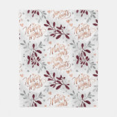 Elegant Winter Nights Warm Hearts Personalized  Fleece Deken (Voorkant)