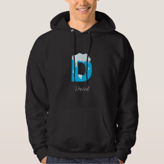 Elegant winter ontwerp van letter D Hoodie