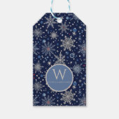Elegant Winter Snowflake Cadeaulabel (Voorkant)
