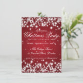 Elegant Winter Sparkle 2 Red Kaart (Staand voorkant)