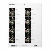 Elegant Winter Waterverf Botanische Gift Label (Full Sheet)