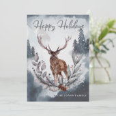 Elegant Winter Waterverf Kerstfeestdag (Staand voorkant)