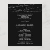 elegant winter Wedding Program Flyer 5,5 x 8,5 inc (Achterkant)