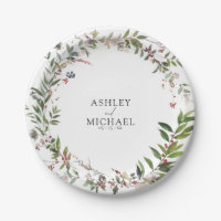 Elegant Winter Wildflower Berry Wedding