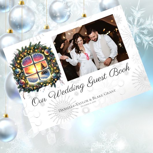 Elegant Winter Wonderland Photo Mariage Livre d'in