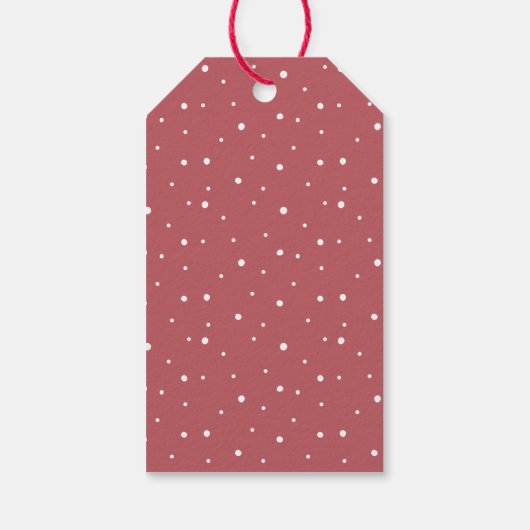 Elegant wintergebladerte Vrolijk kerstfeest Cadeaulabel (Achterkant)