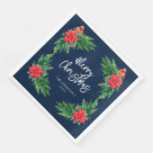 Elegant wintergroen servet (Hoek)