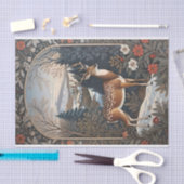 Elegant winterhert Natuur ontwerp Tissuepapier (Craft)