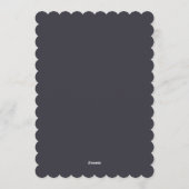 Elegant Wintry Foliage Winter Wedding Kaart (Achterkant)