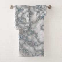 Elegant Wit Blauw Marmer