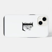 ELEGANT WIT BLOEMMONOGRAM LETTER L ONTWERP iPhone HOESJE (Achterkant horizontaal)