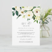 Elegant Wit Bloemstuk We Do Again Hernieuwing Van Kaart (Staand voorkant)