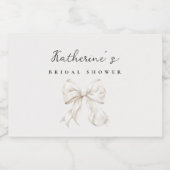 Elegant wit boog Vrijgezellenfeest Sparkling Wijnetiket (Enkel label)