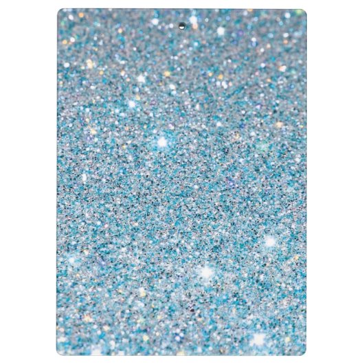 ELEGANT WIT EMBLEEM OP BLAUWE GLITTER ACHTERGROND KLEMBORD (Achterkant)