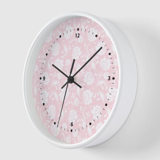 Elegant wit en bleek roze bloemendamast (Hoek)