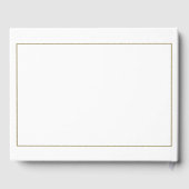 Elegant wit en goud bruiloft gastenboek (Achterkant)