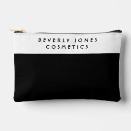 Elegant wit en zwart accessoire zakje etui