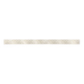 Elegant wit faux goud antiek bloemendamast lint (Voorkant)