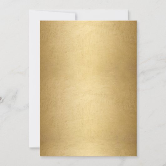 Elegant Wit Goud Zwart Script 2025 Afstuderen Aankondiging (Achterkant)