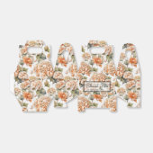 Elegant wit groen sinaasappel boho waterverf flora bedankdoosjes