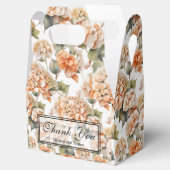 Elegant wit groen sinaasappel boho waterverf flora bedankdoosjes