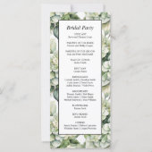 Elegant wit groen waterverf bloemenprogramma (Achterkant)