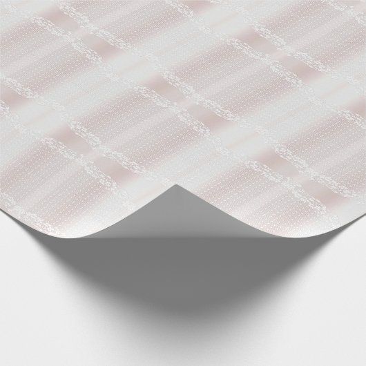 Elegant wit kant bloemmotief inpakpapier (Hoek)