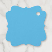 Elegant wit konijn zittend in bloemen goud bedankjes labels (Achterkant)