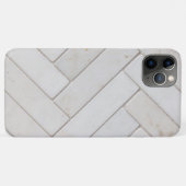 Elegant wit marmer Case-Mate iPhone case (Achterkant (horizontaal))