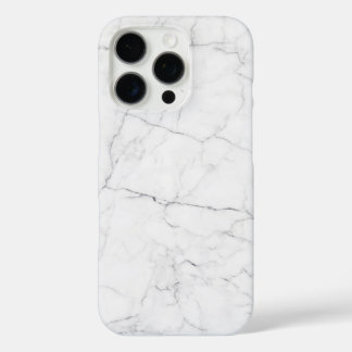 Elegant wit marmer iPhone 16 pro hoesje