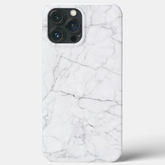 Elegant wit marmer iPhone 13 pro max hoesje