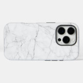 Elegant wit marmer Case-Mate iPhone case (Achterkant (horizontaal))