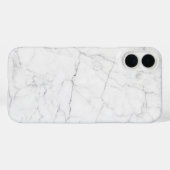 Elegant wit marmer Case-Mate iPhone case (Achterkant (horizontaal))