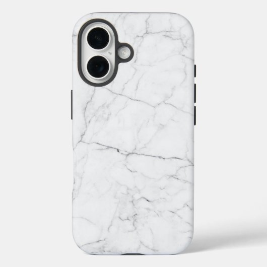 Elegant wit marmer Case-Mate iPhone case (Achterkant)