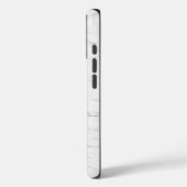 Elegant wit marmer Case-Mate iPhone case (Achterkant / Links)